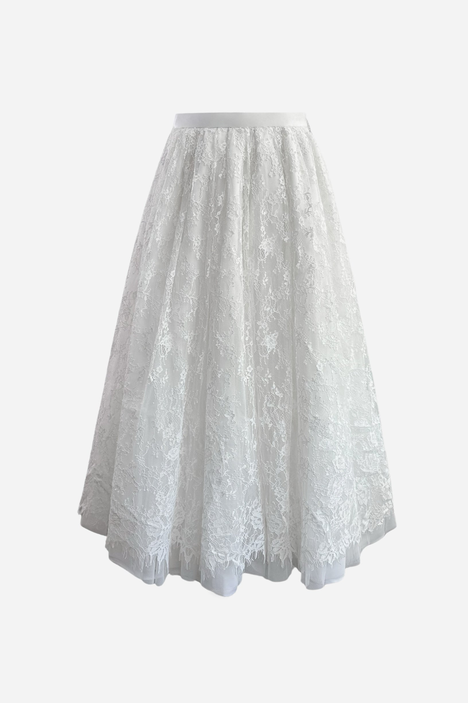 sheller flower lace long skirt ロングスカート　M flower lace long skirt – shéller / シェリエ