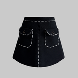 stitch tweed culottes