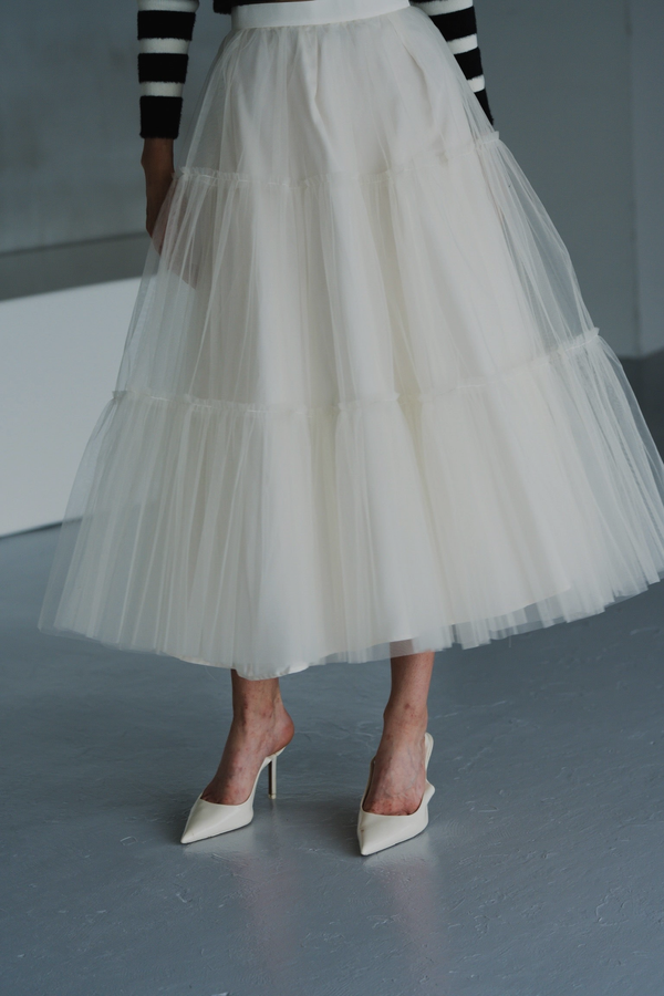 three tier tulle skirt