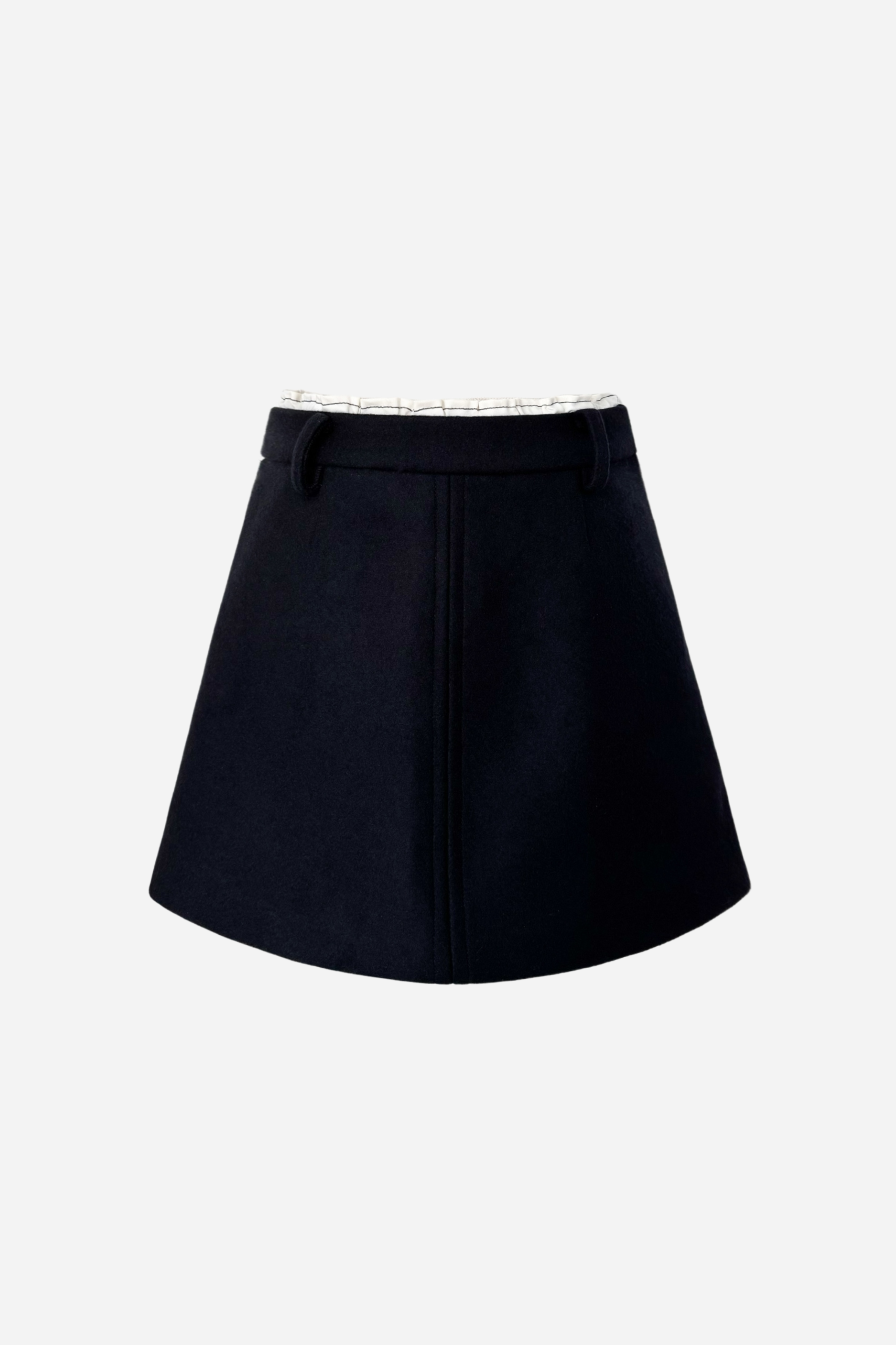 shellerシェリエフレアウールキュロットスカート pure lambs wool double waist culottes – shéller / シェリエ