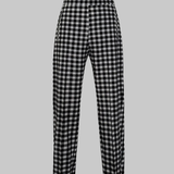 Pantalon fuselé à carreaux vichy