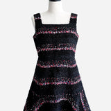 Marine tweed dress
