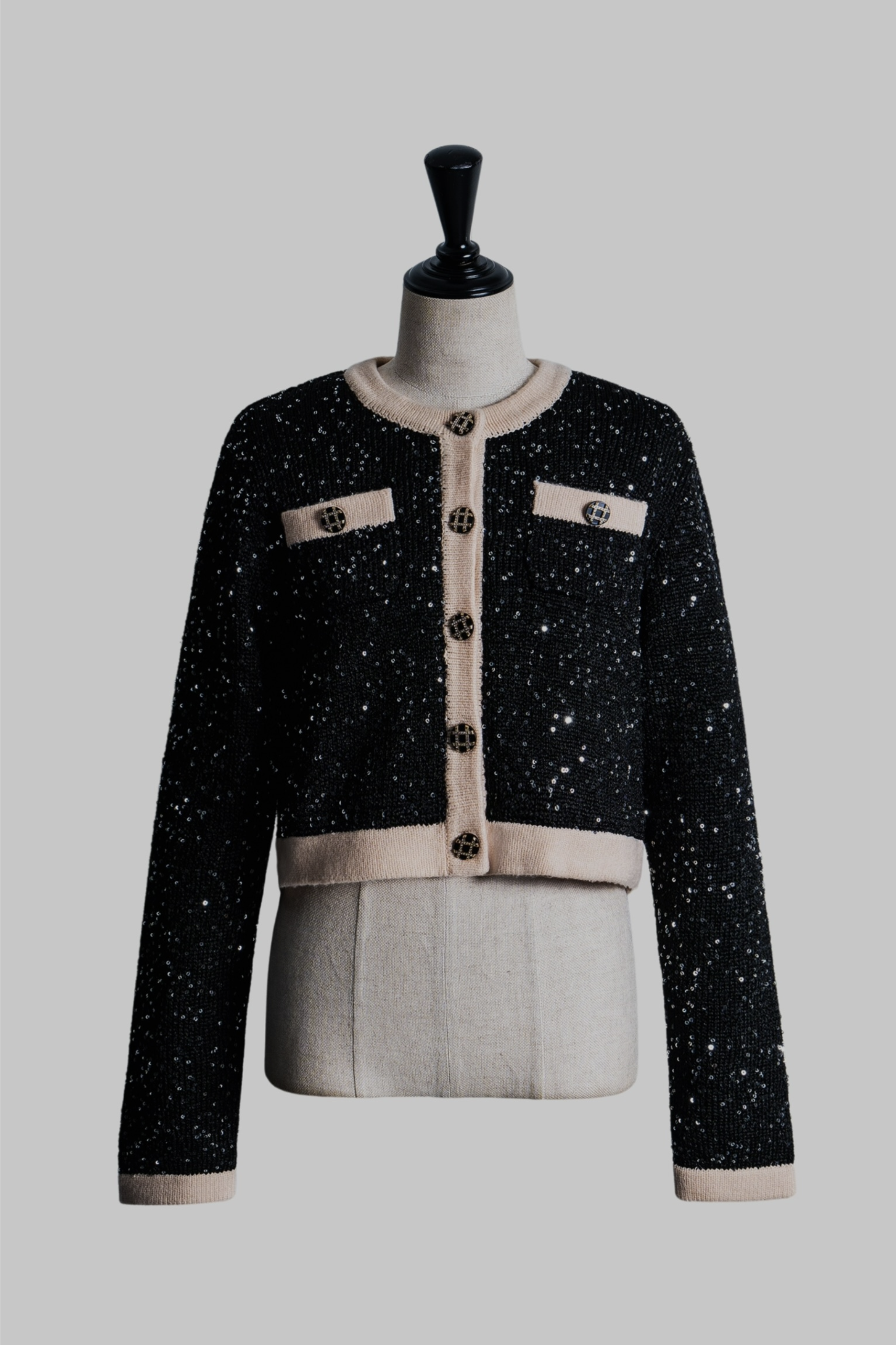 sheller Brilliant bicolor cardiganシェリエ Brilliant bicolor cardigan – shéller / シェリエ