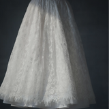flower lace long skirt