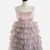 【4月下旬】Tulle X Feather Ruffle Dress