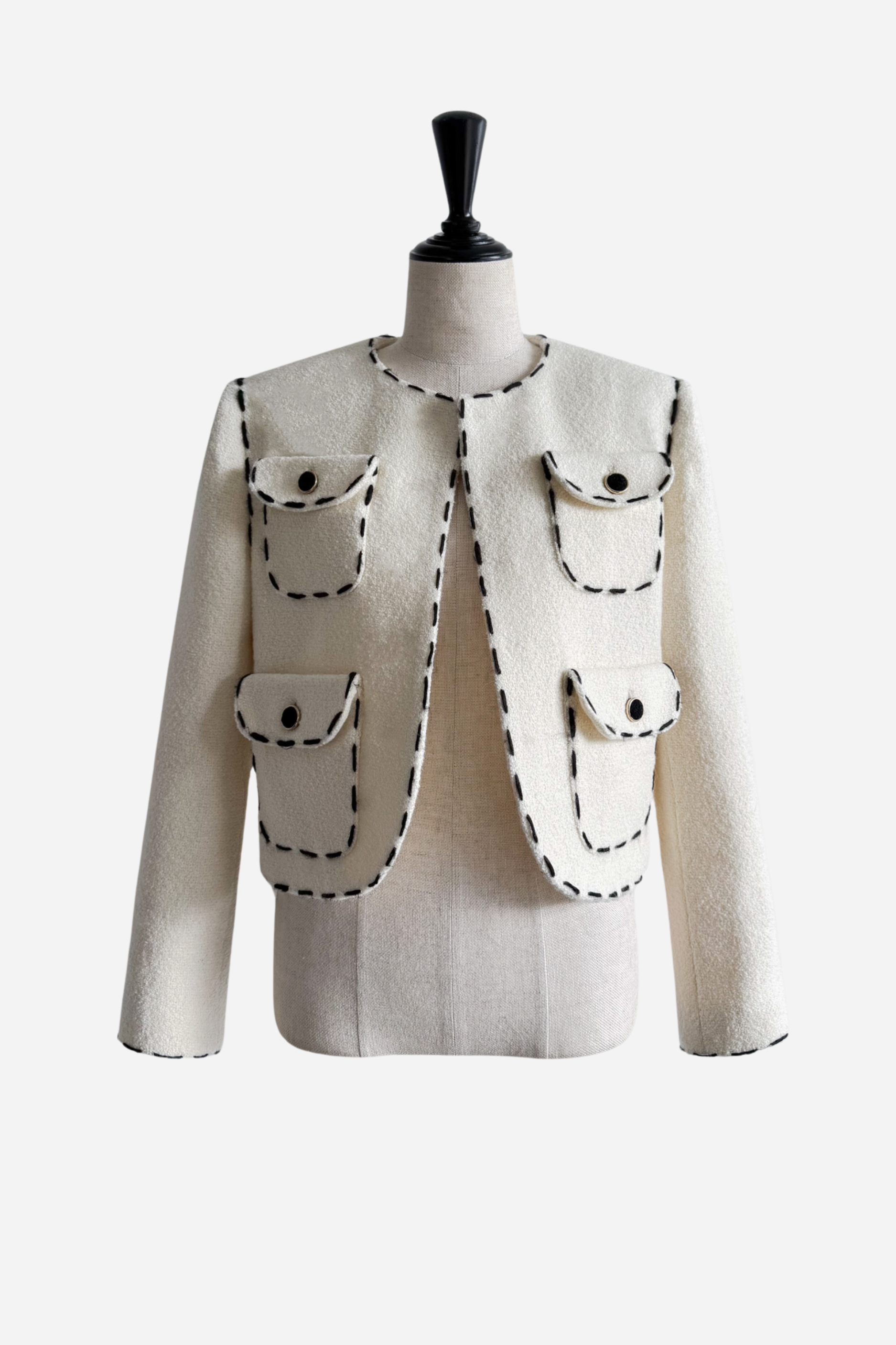 sheller シェリエ 5th check tweed jacket sheller シェリエ 5th check tweed jacket