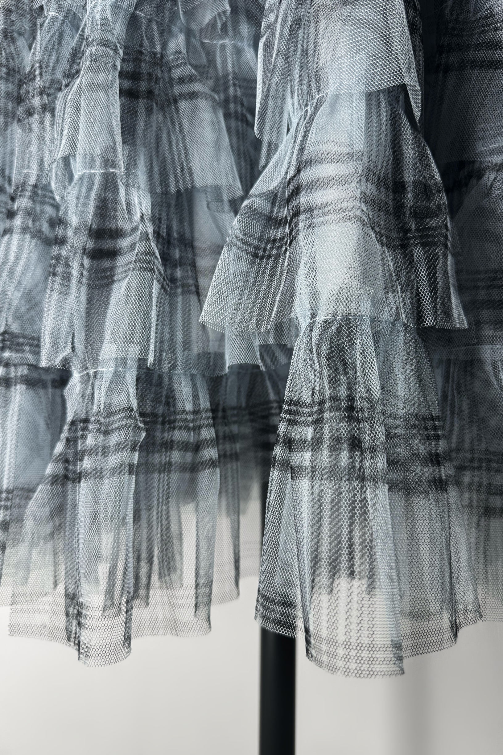 Check Pleats Ruffle Skirt – shéller / シェリエ