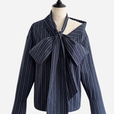 【3月下旬】Big Bow One Shoulder Shirt