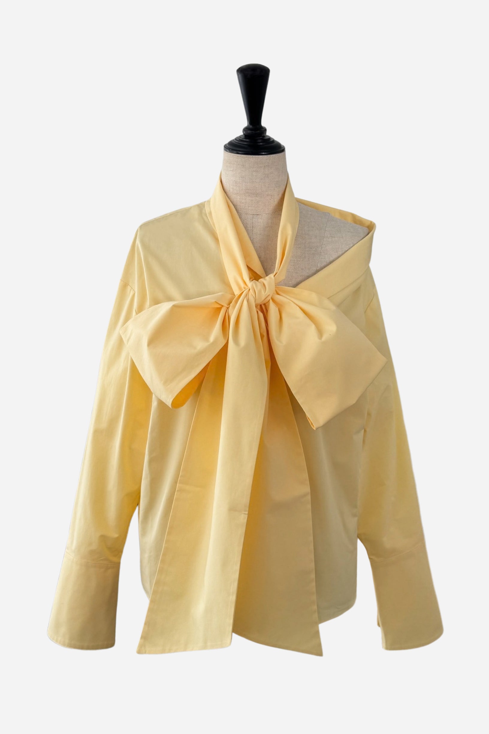 Big Bow One Shoulder Shirt – shéller / シェリエ Big Bow One Shoulder Shirt – shéller / シェリエ