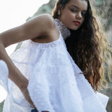 airy dot flare tops