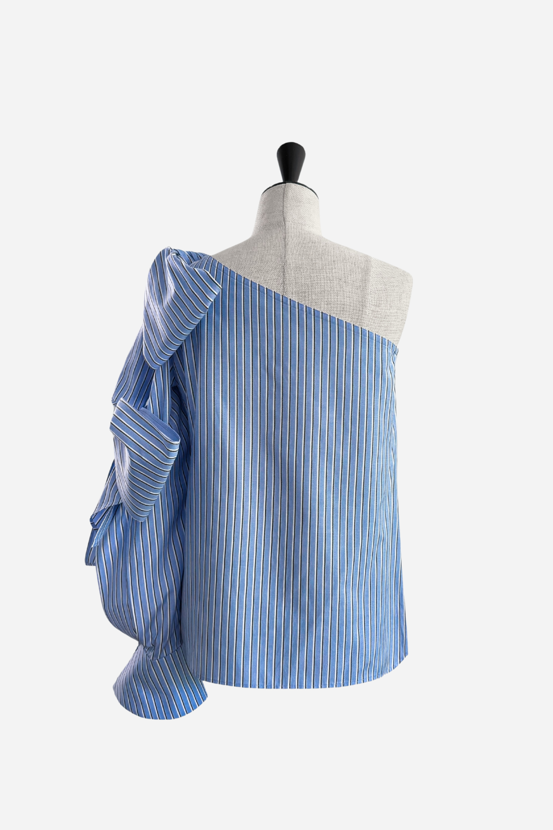 one shoulder ribbon shirt tops – shéller / シェリエ one shoulder ribbon shirt tops – shéller / シェリエ