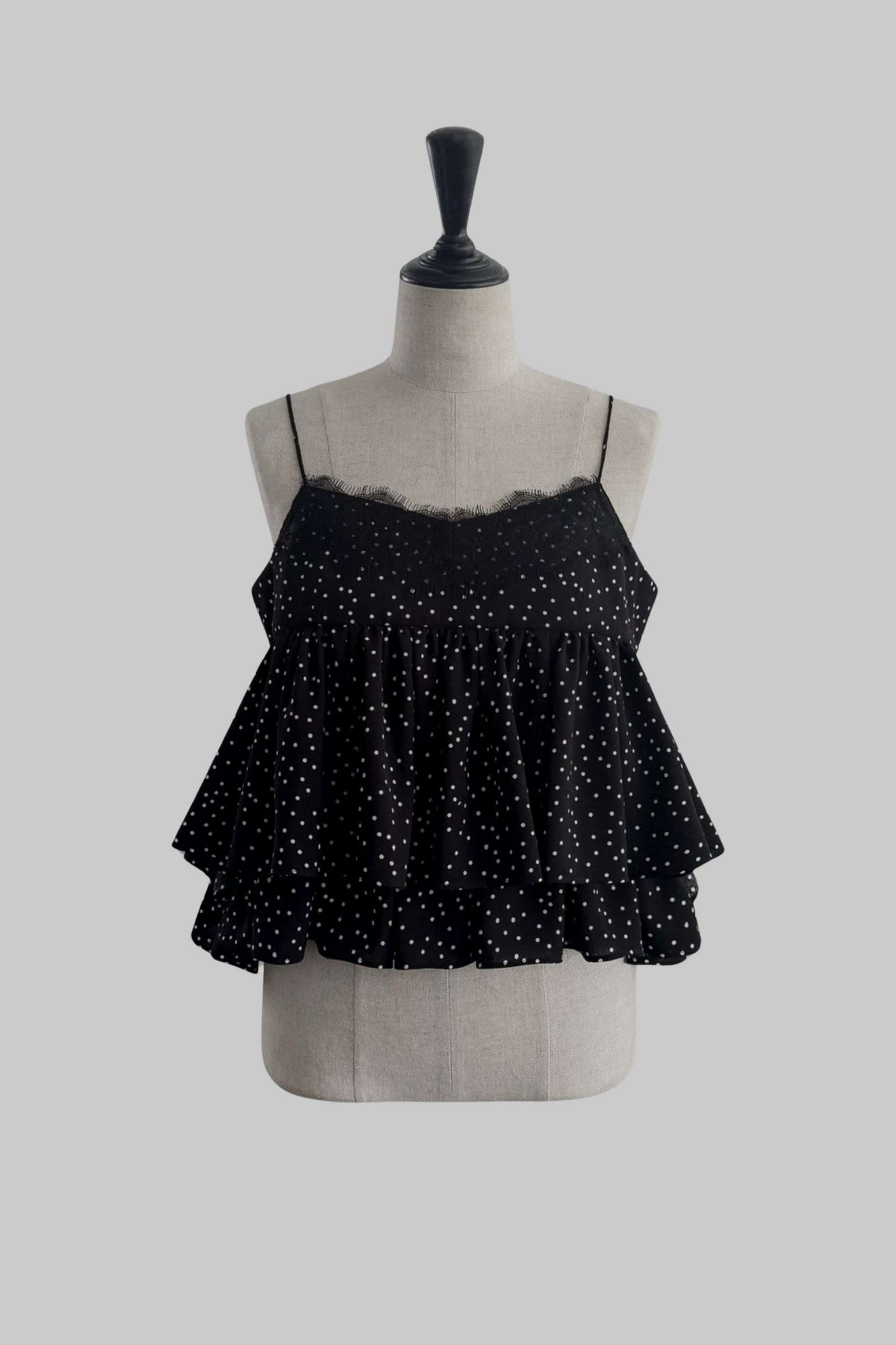Lace Tiered Camisole – shéller / シェリエ Lace Tiered Camisole – shéller / シェリエ
