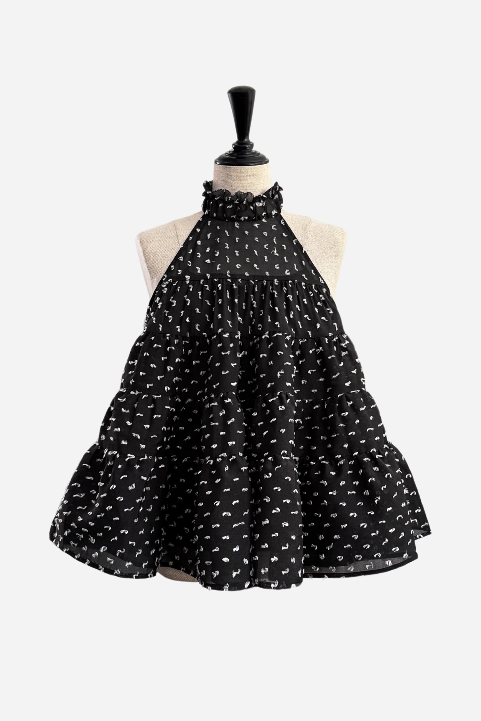 sheller シェリエ airy dot flare tops airy dot flare tops – shéller / シェリエ
