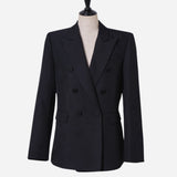 veste sur mesure à double boutonnage avec motif cousu