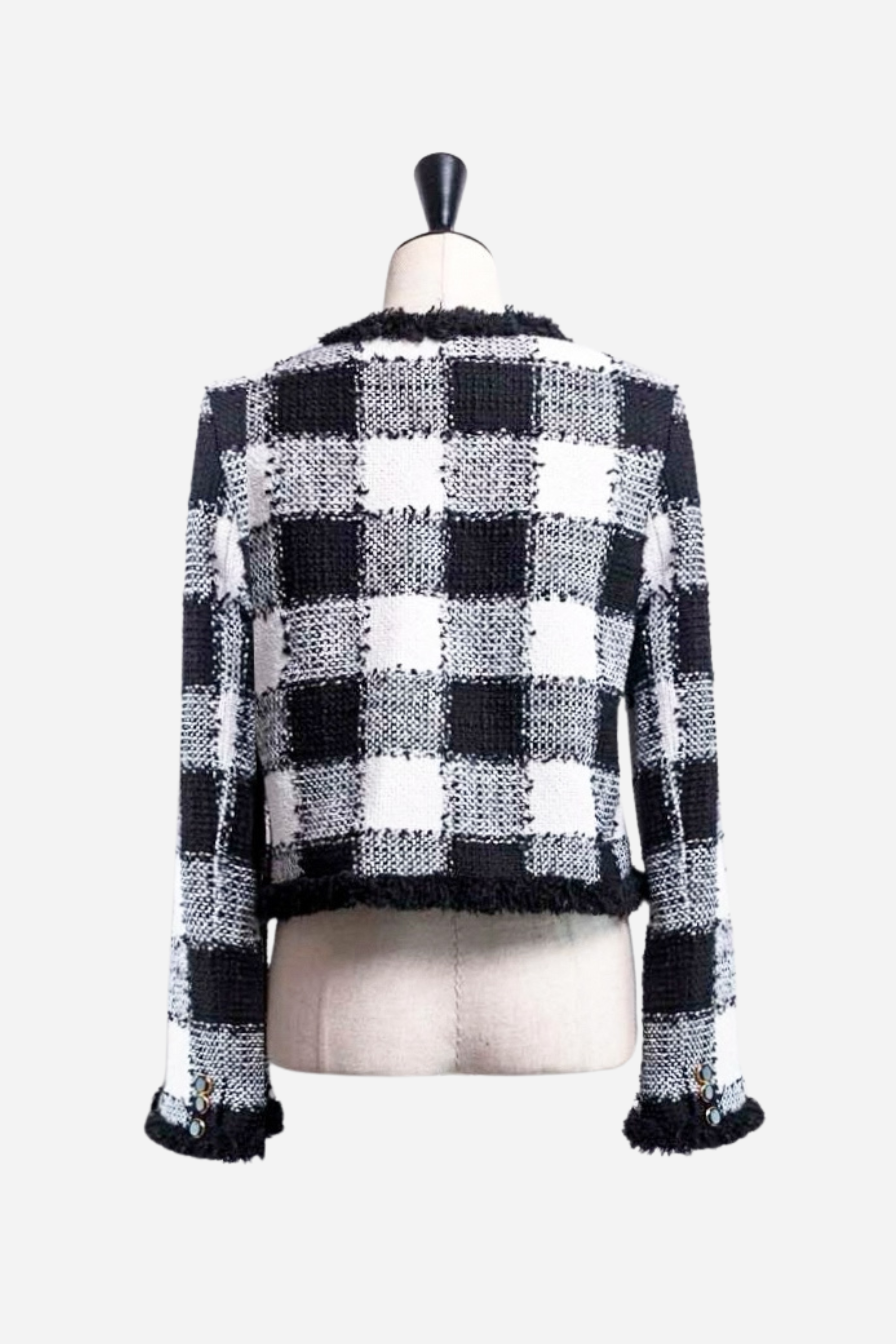 gingham tweed jacket – shéller / シェリエ gingham tweed jacket – shéller / シェリエ