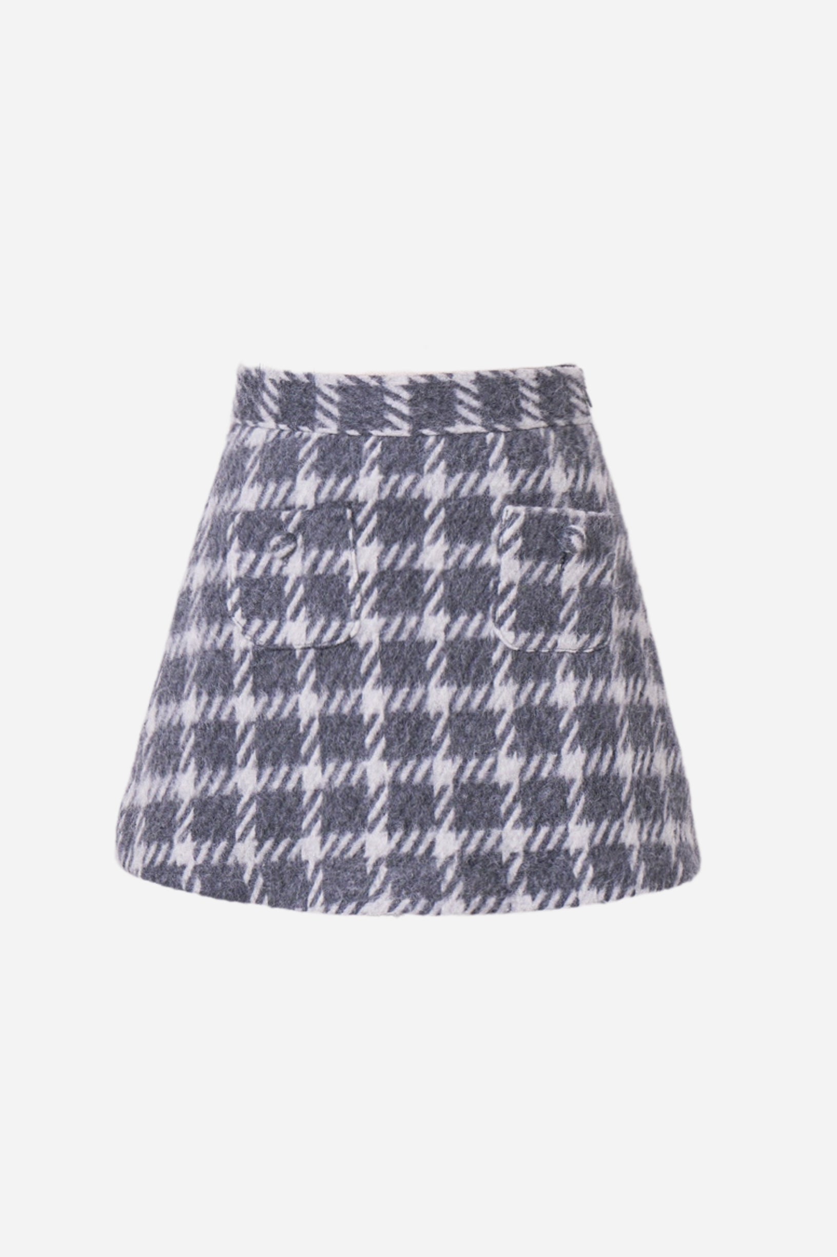 スカート sheller angora check tweed skort angora check tweed skort – shéller / シェリエ
