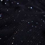 tricot à volants et paillettes