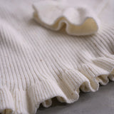 tricot à volants et paillettes