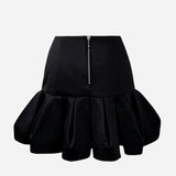 jupe en satin à pétales