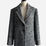 Herringbone Over Size Jacket Coat
