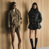 brillant herringbone jacket coat