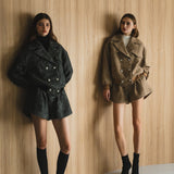brillant herringbone jacket coat