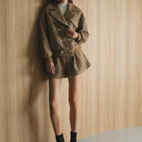 brillant herringbone jacket coat