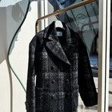 【11月下旬発送】briller check tweed coat