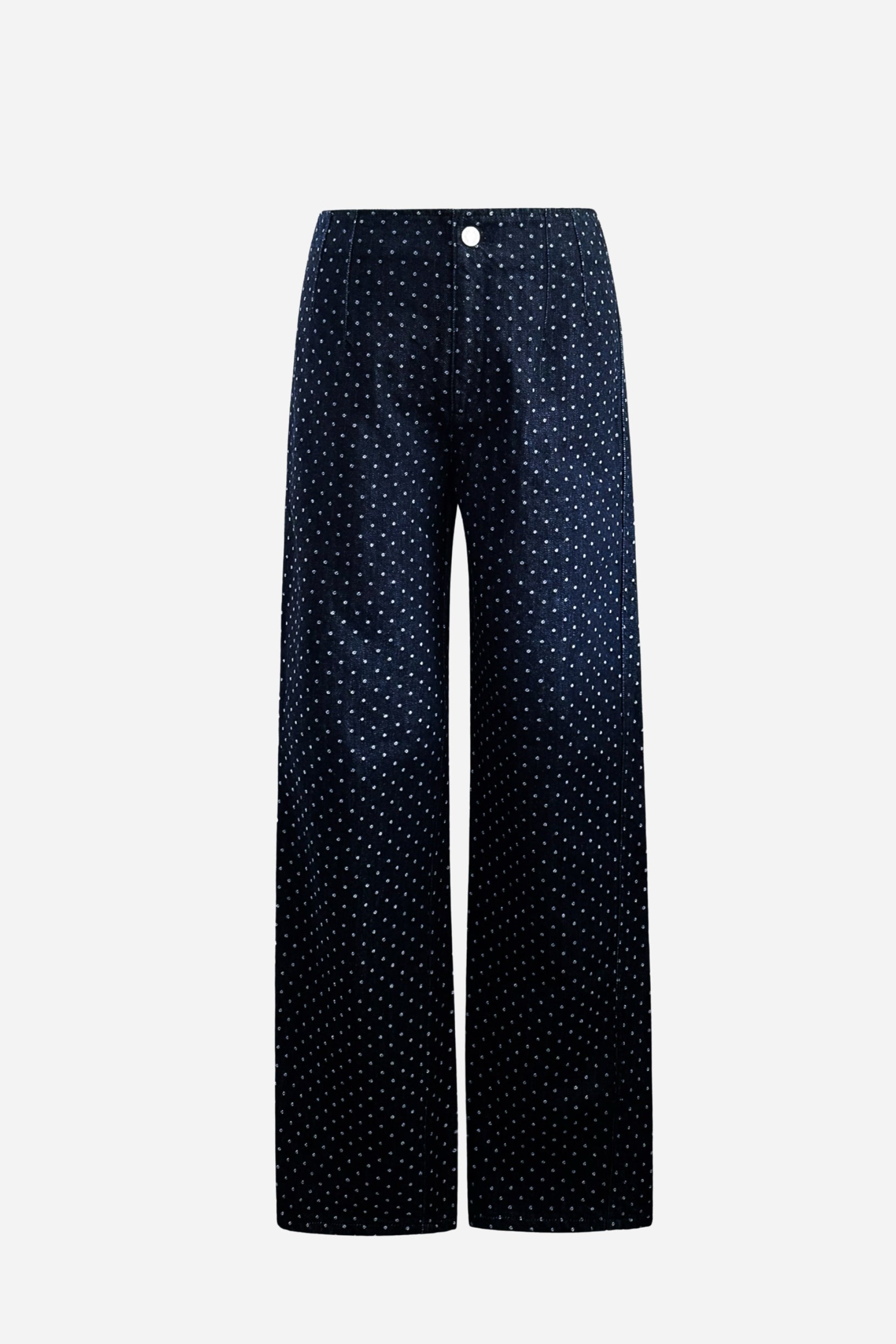 Dot jacquard denim pants – shéller / シェリエ