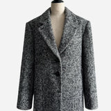manteau veste oversize à chevrons