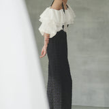 2way tweed tuck pants