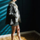 Herringbone Over Size Jacket Coat