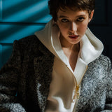 manteau veste oversize à chevrons