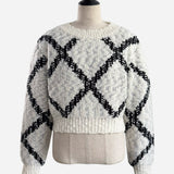 【12月上旬〜中旬発送】big check knit