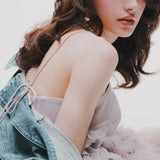 【4月下旬】Tulle X Feather Ruffle Dress