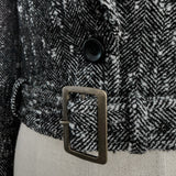 Classic Belted Cropped Jacket