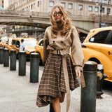 Heritage Check Asymmetry Dress