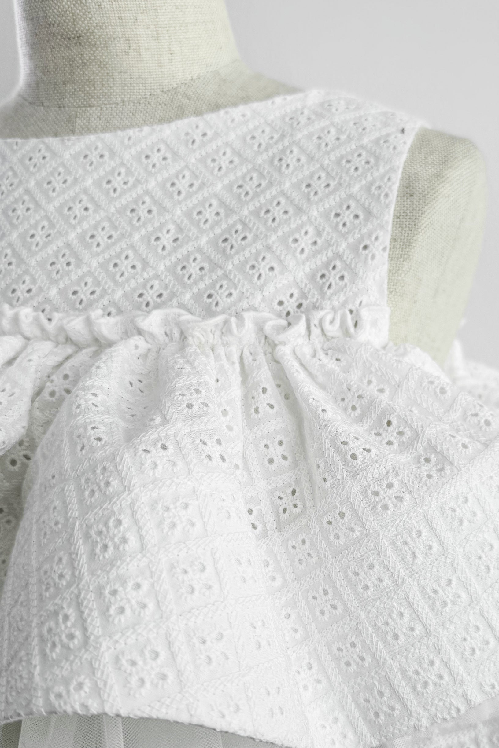 Bloom Gingham Tops / Bloom Cotton Lace Tops – shéller / シェリエ