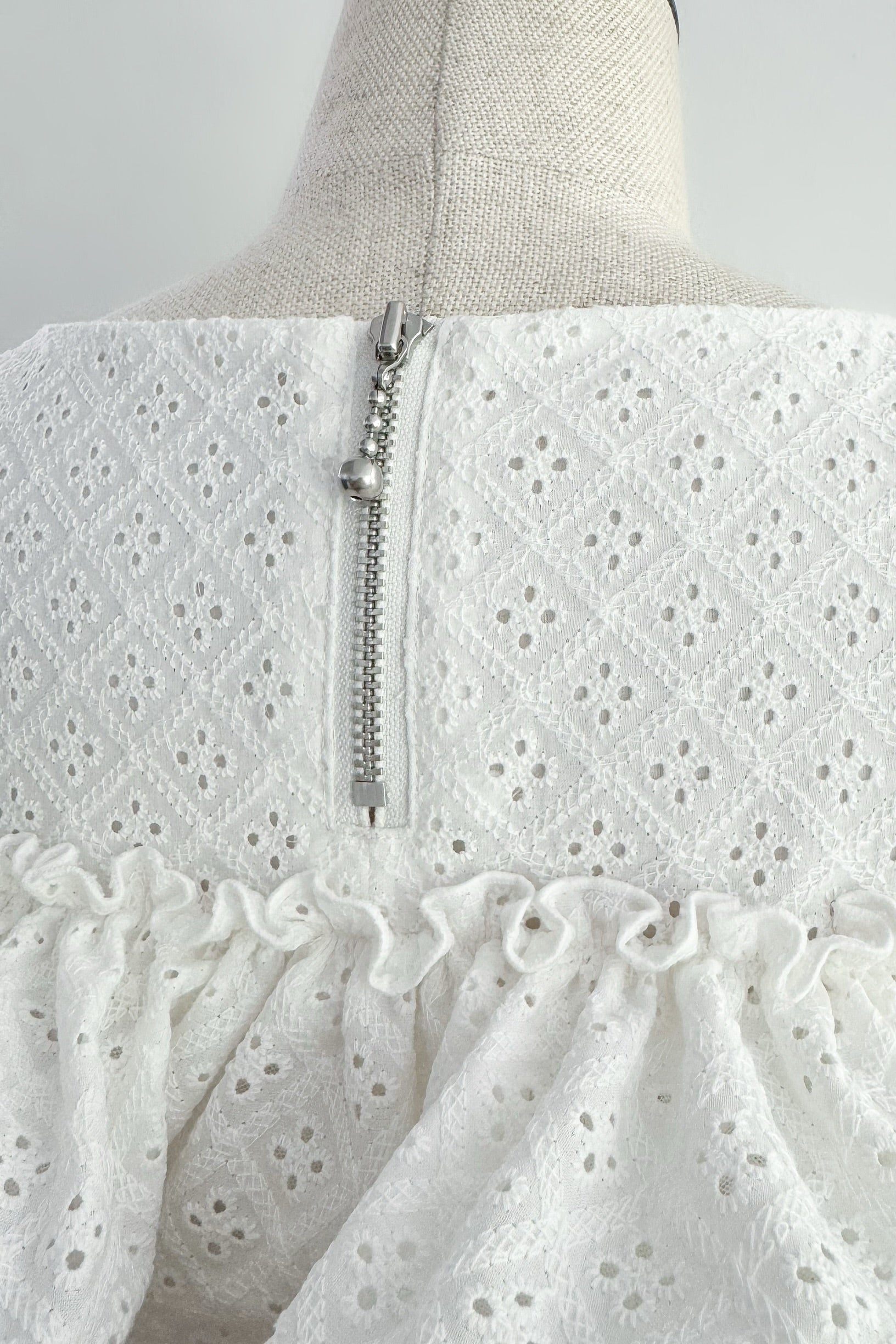 Bloom Gingham Tops / Bloom Cotton Lace Tops – shéller / シェリエ