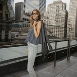 Grayish Semi Flare Denim
