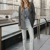 Grayish Semi Flare Denim