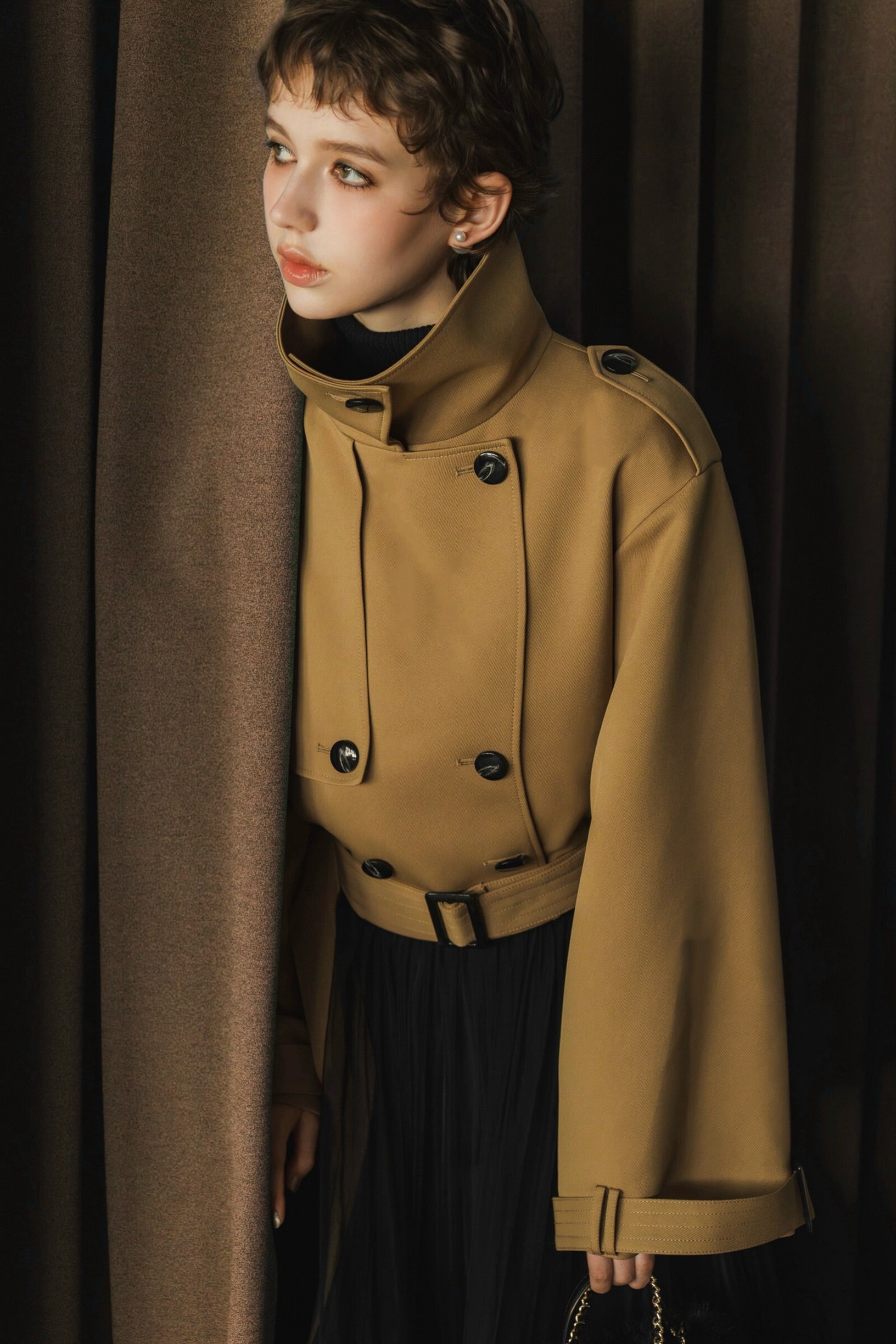 シェリエsheller ピュアラムウールジャケットコート journal standard  