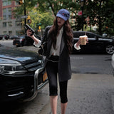 Peak Lapel Stitch Stripe Jacket