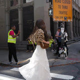 Flower Embroidery Ruffle Skirt