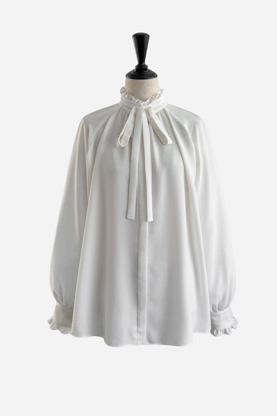 Soft Bow Frill Blouse