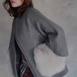 FOX fur poncho