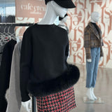 FOX fur poncho